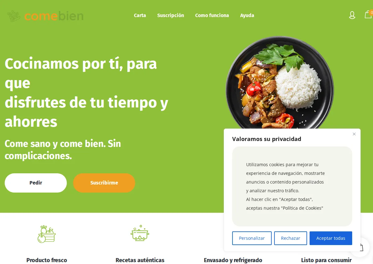 Store homepage