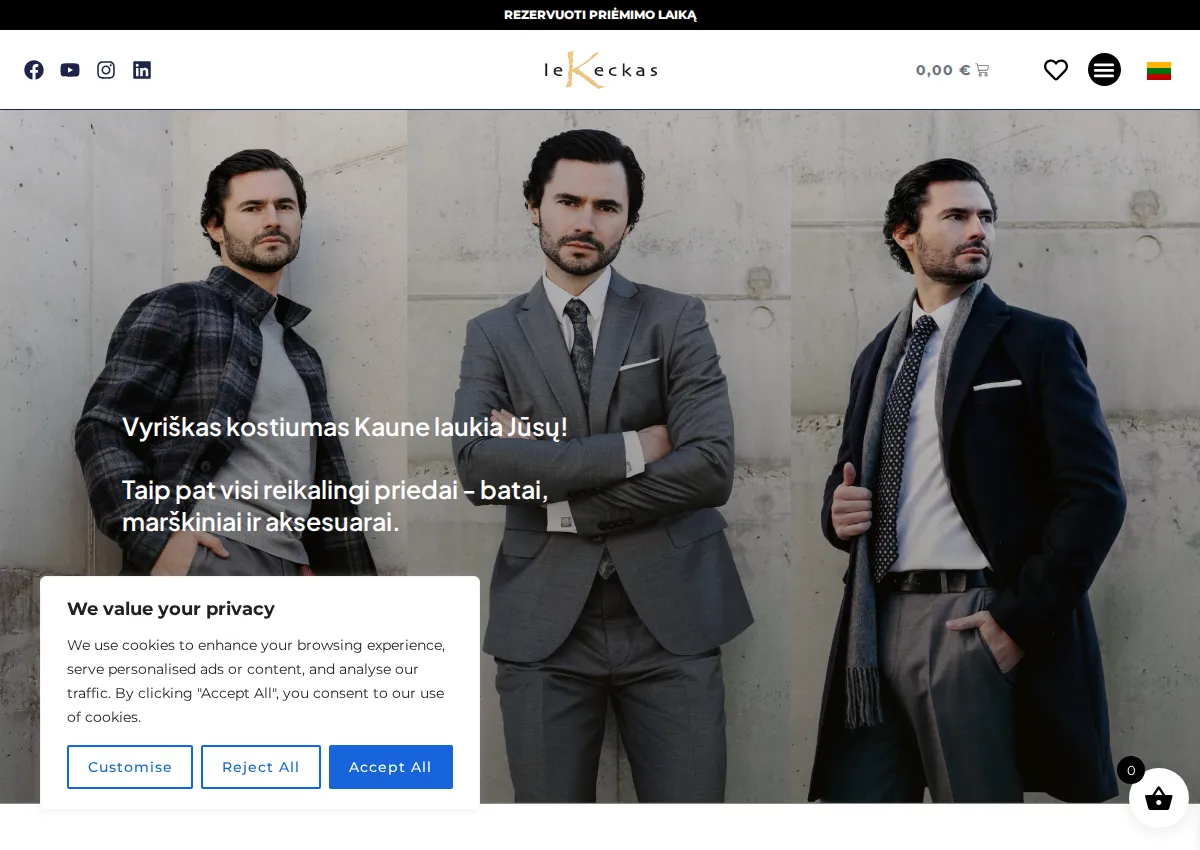 Store homepage