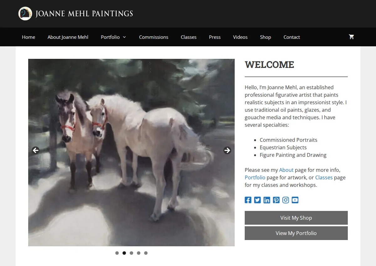 Store homepage