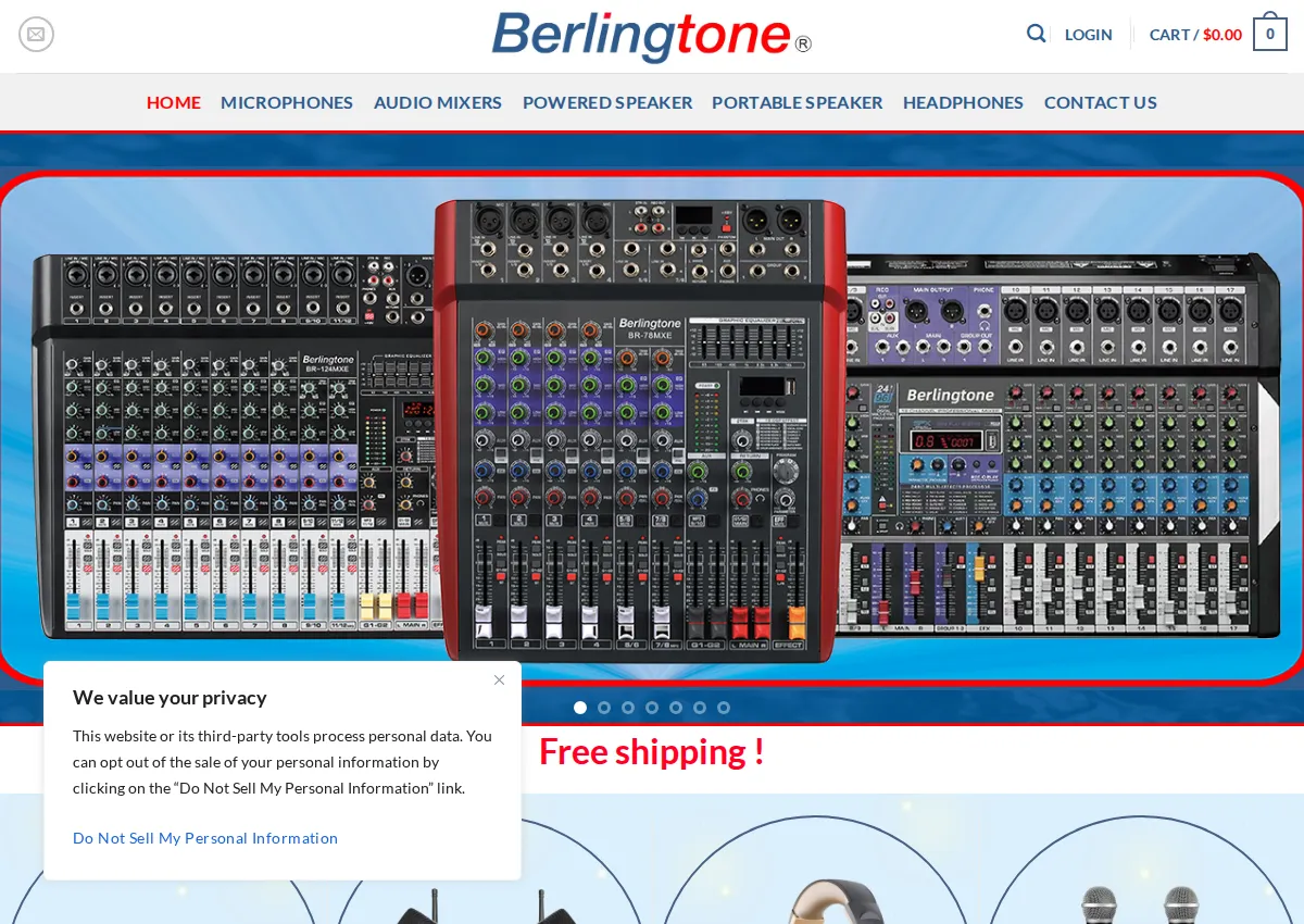 Store homepage
