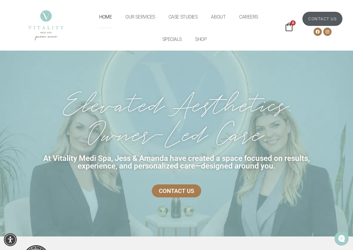 Store homepage
