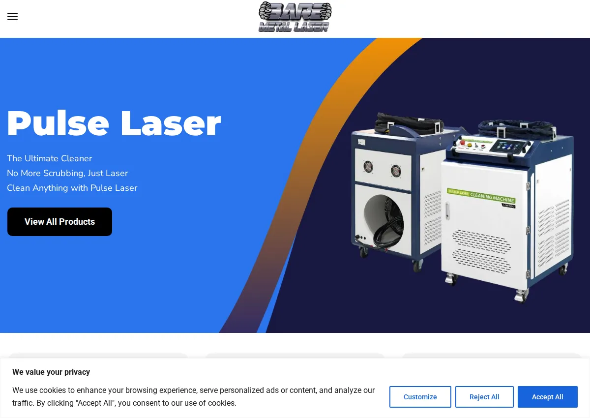Store homepage