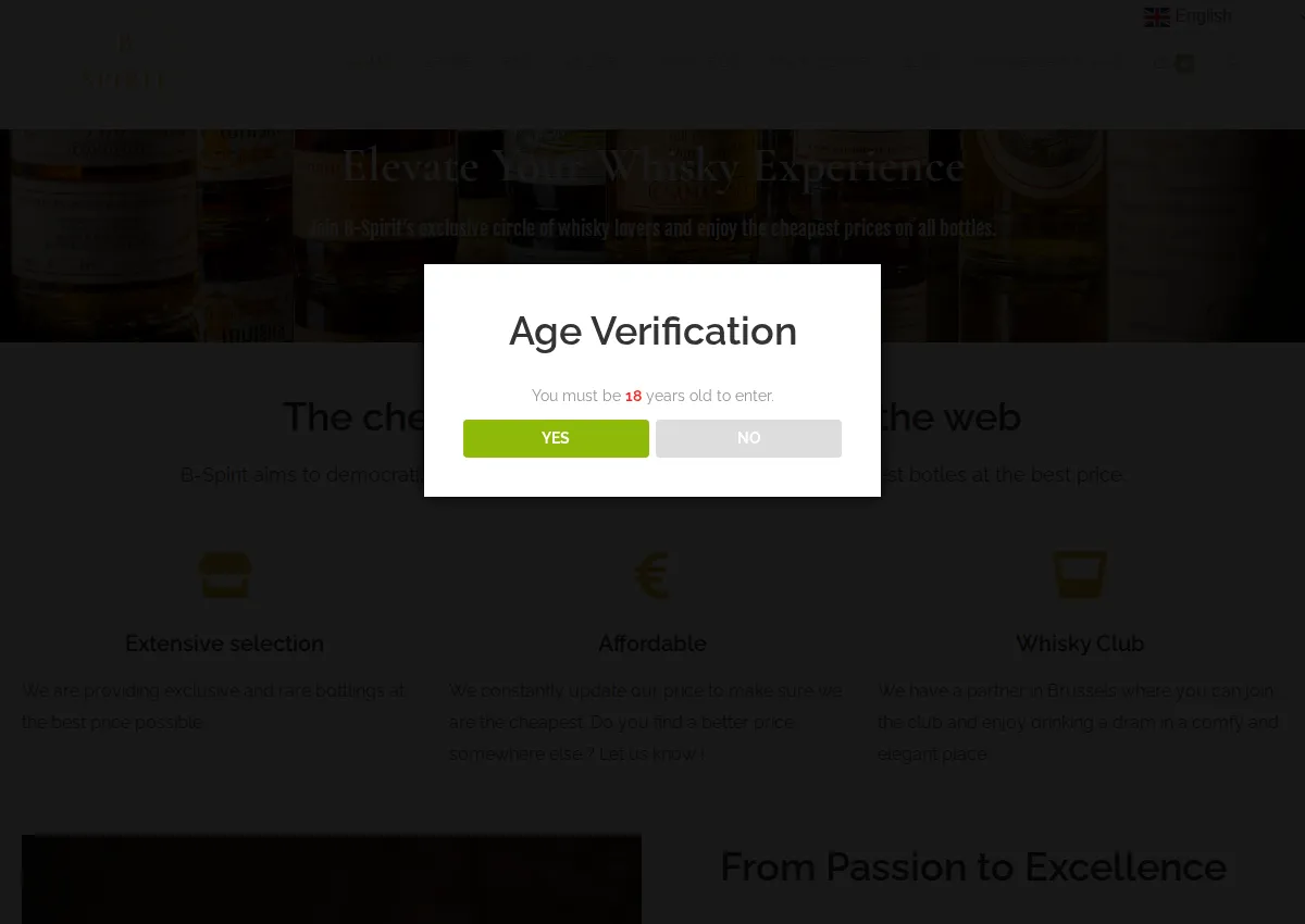 Store homepage