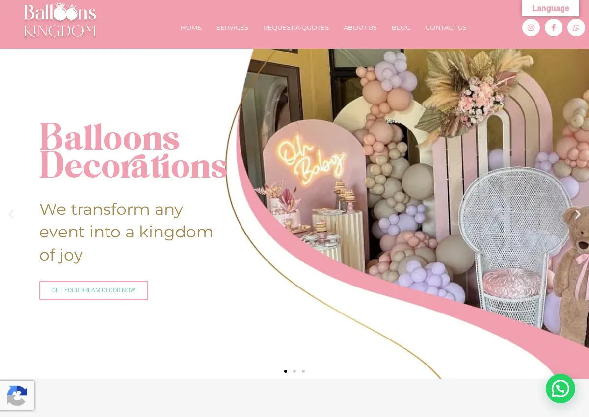 Store homepage