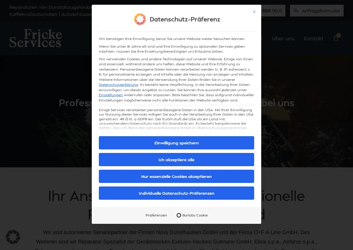 Store homepage