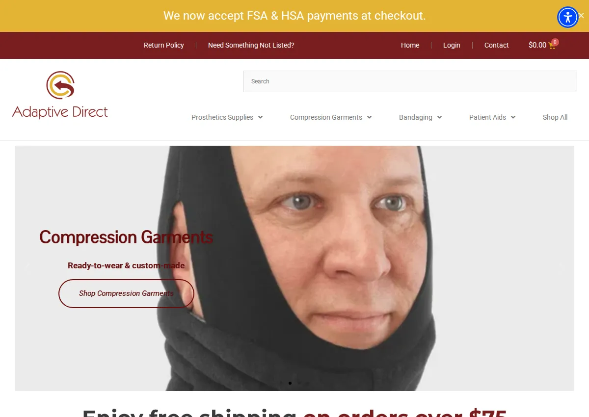 Store homepage