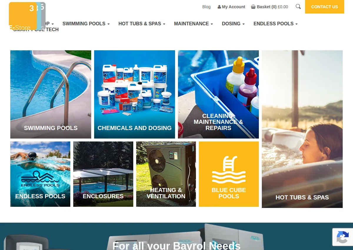 Store homepage