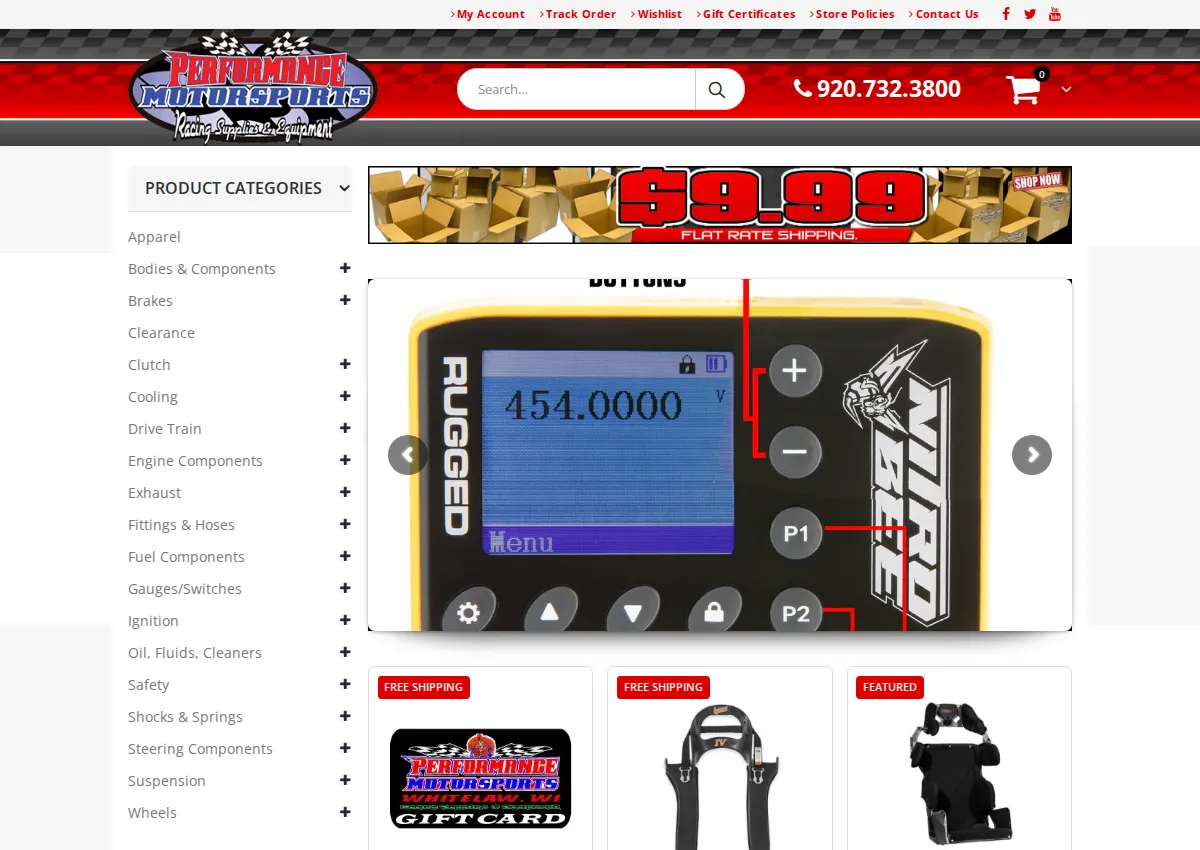 Store homepage