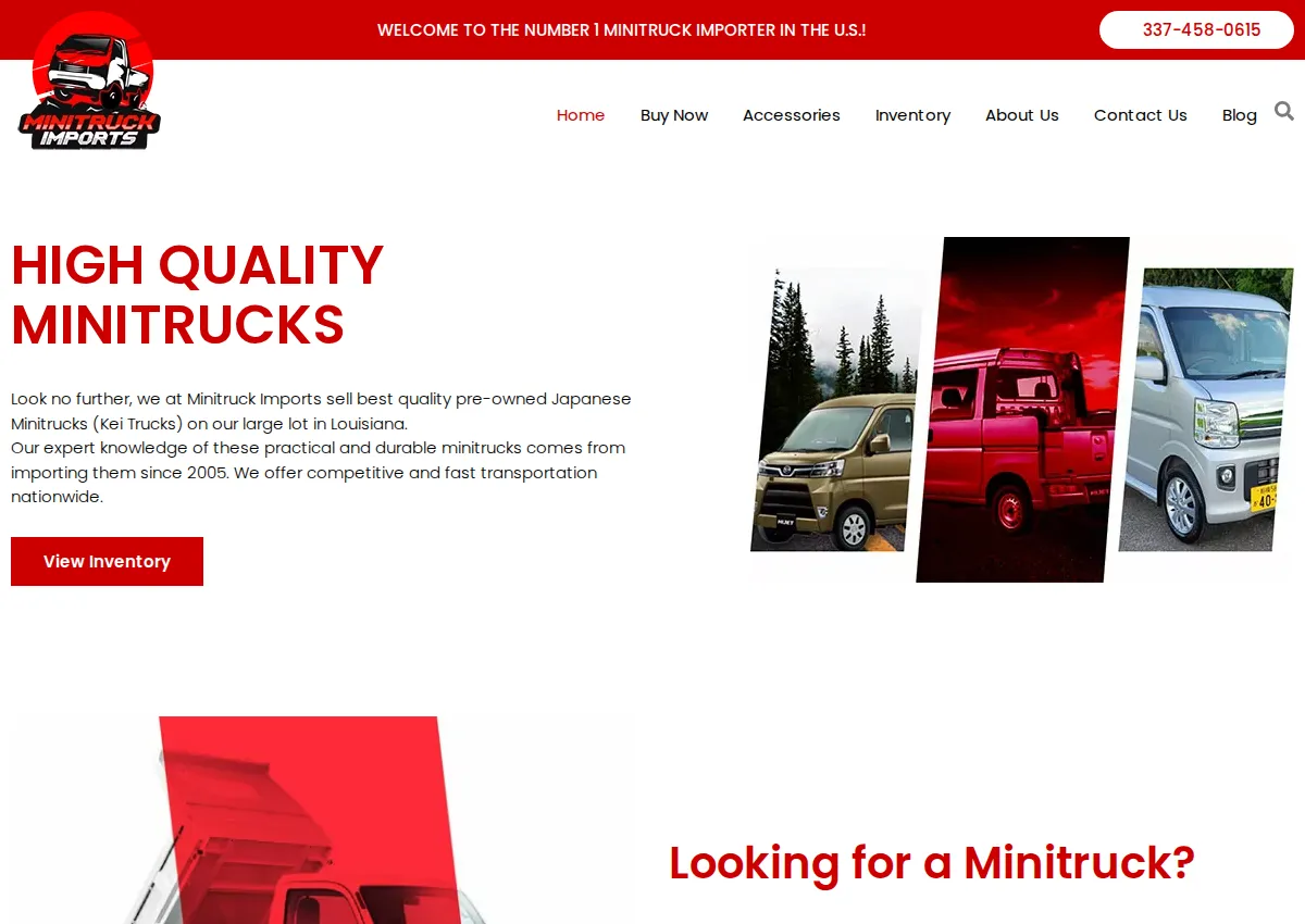 Store homepage
