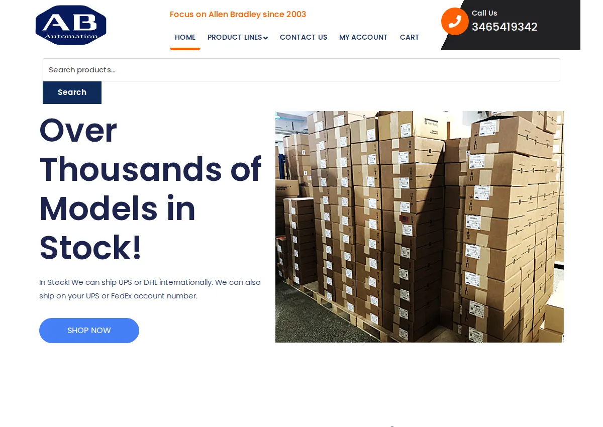 Store homepage