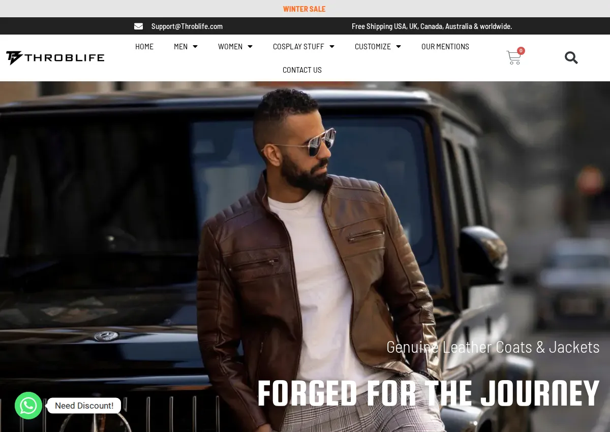 Store homepage