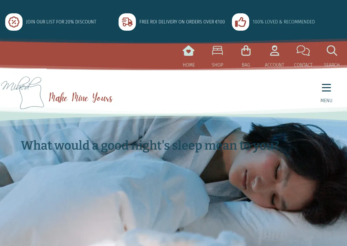 Store homepage