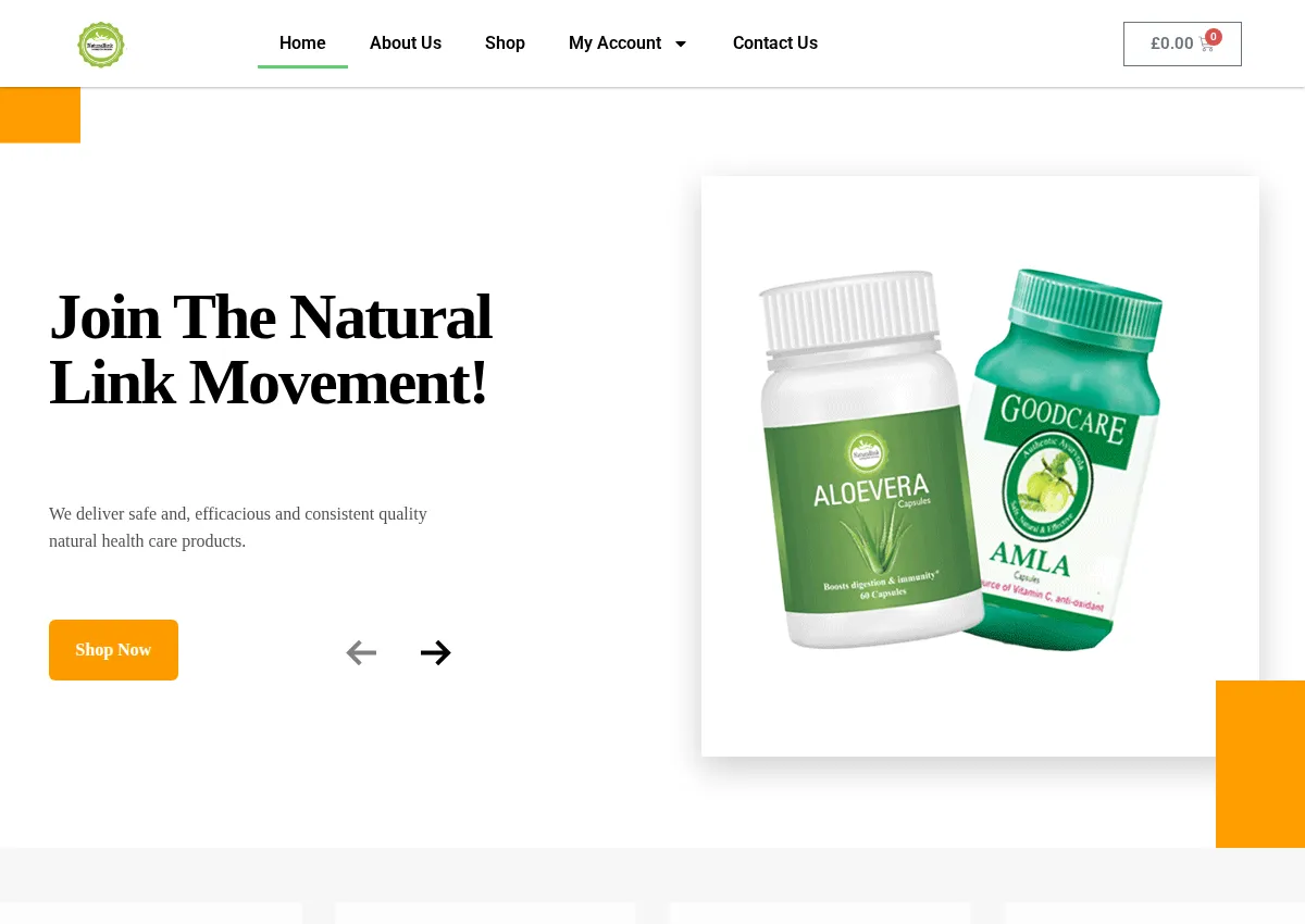 Store homepage
