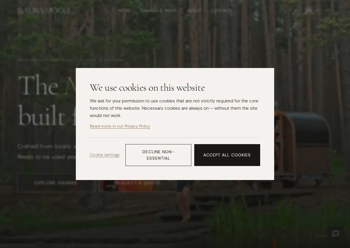 Store homepage