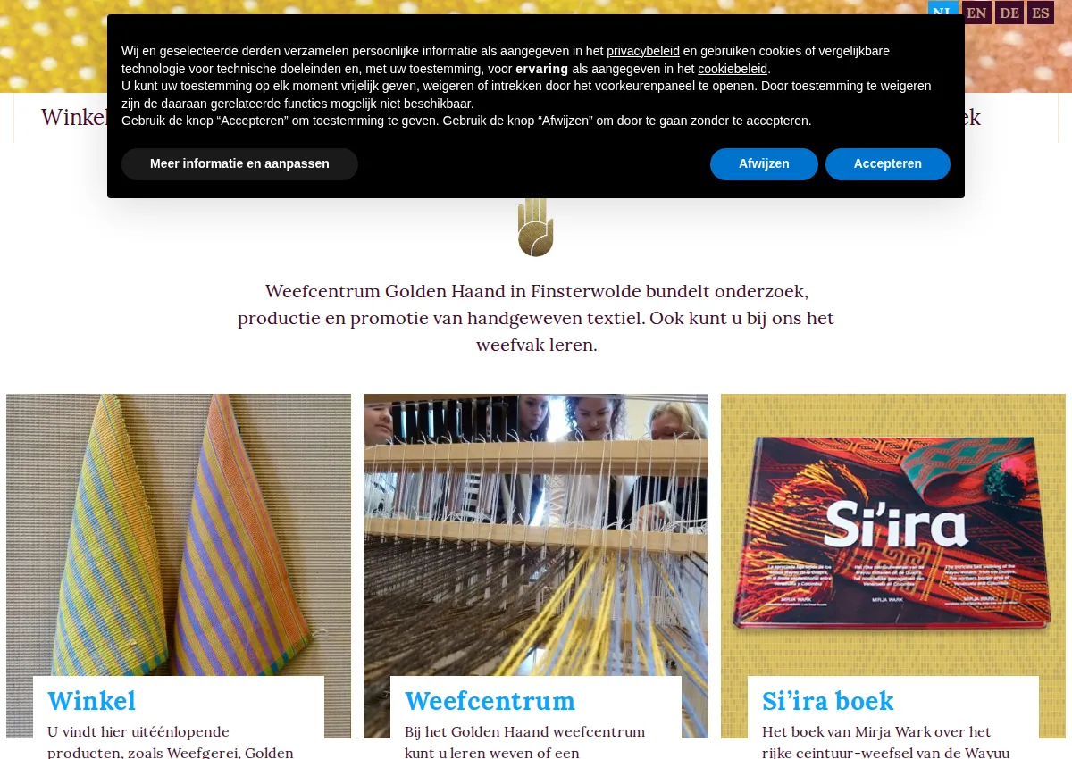 Store homepage