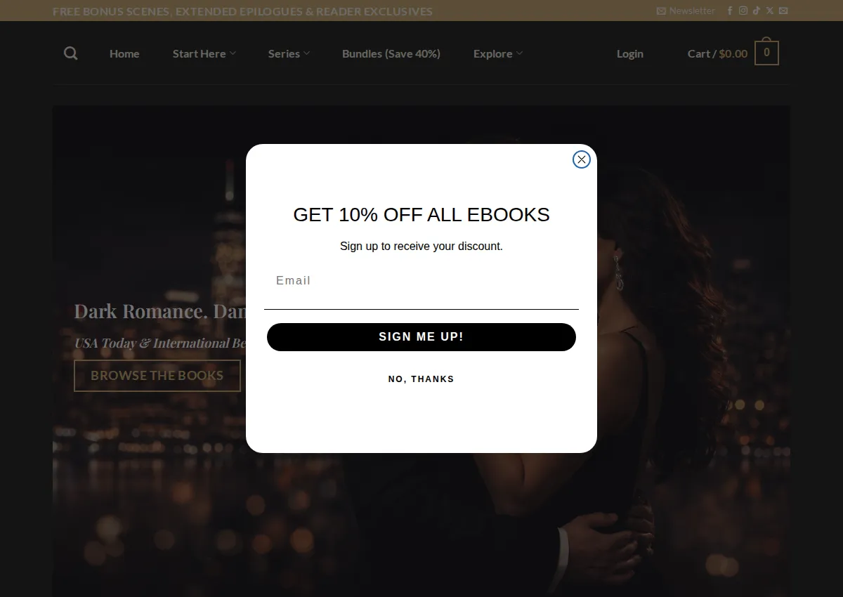 Store homepage