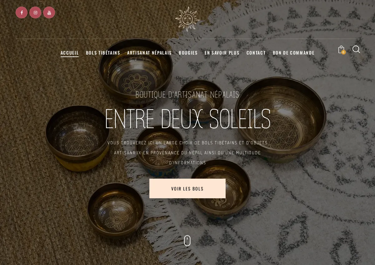 Store homepage
