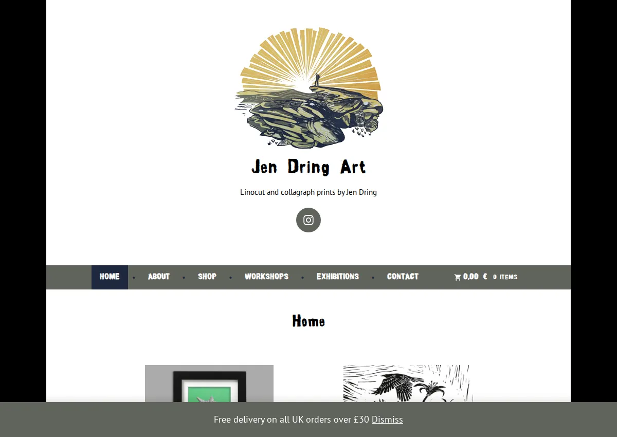 Store homepage