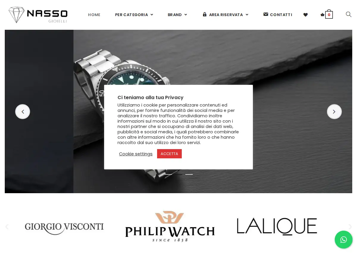 Store homepage