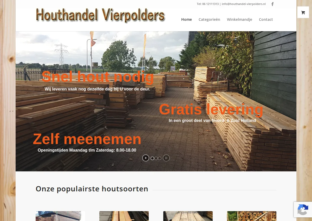 Store homepage