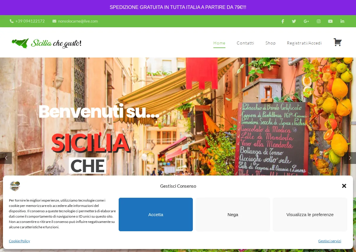 Store homepage