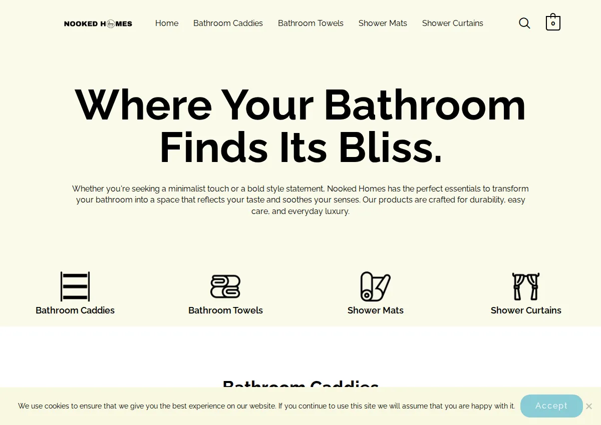 Store homepage