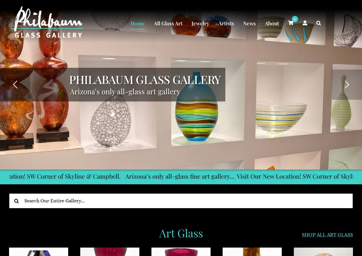 Store homepage