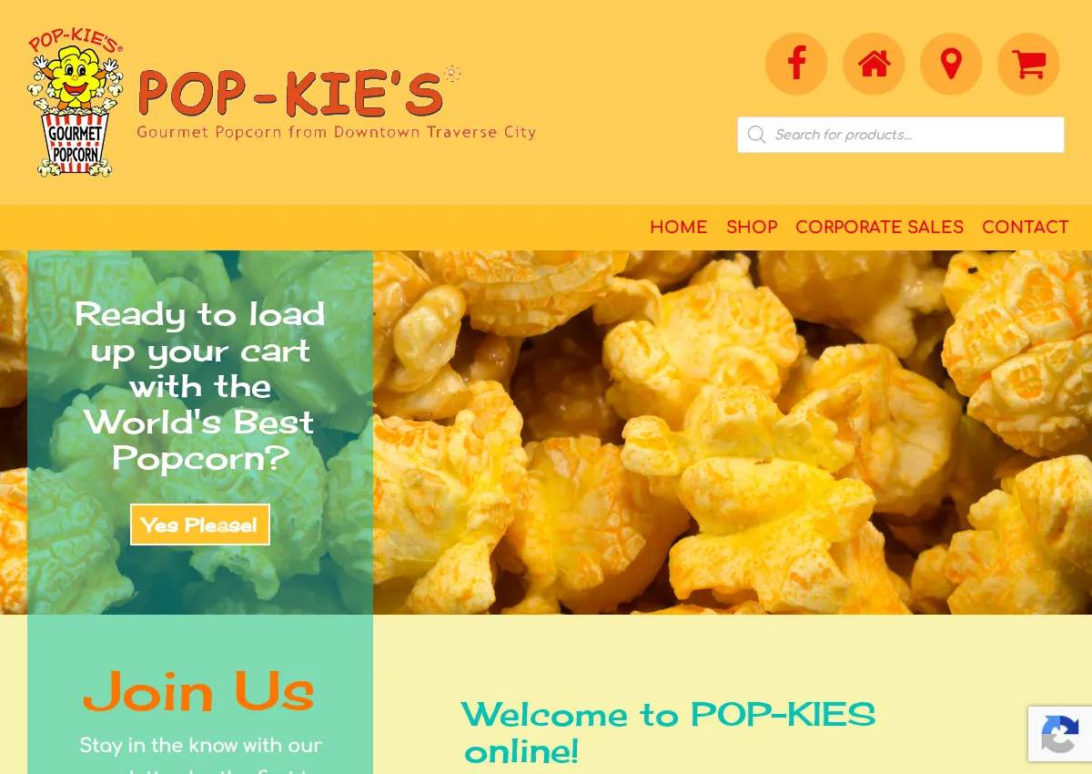 Store homepage