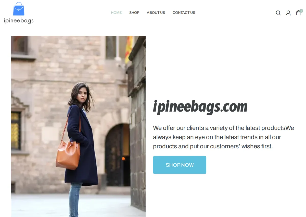 Store homepage