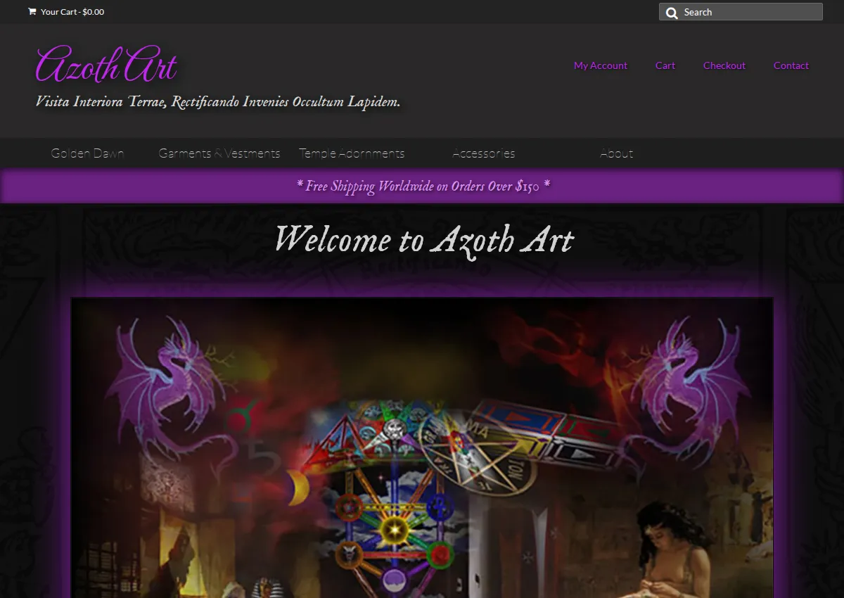 Store homepage