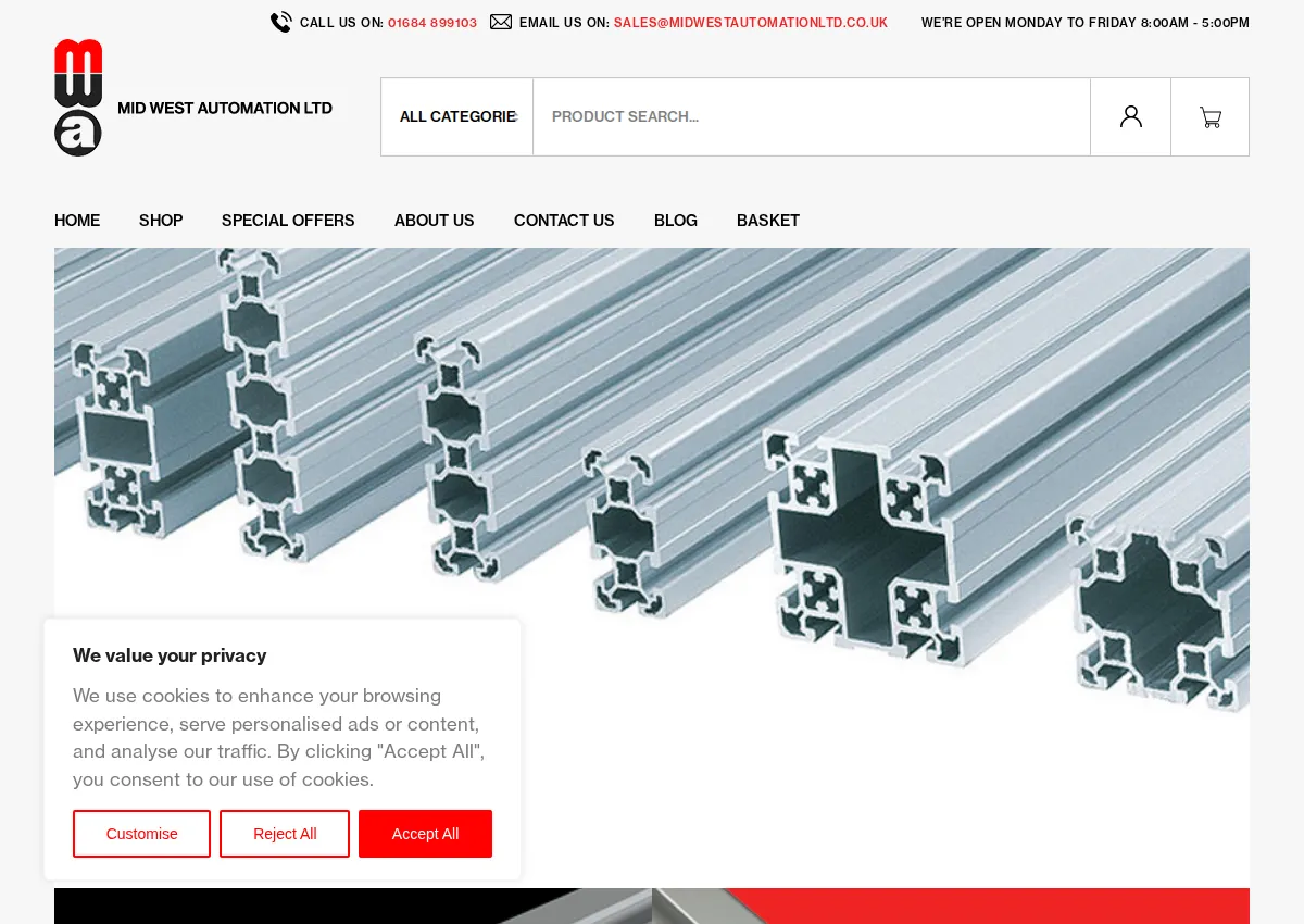 Store homepage