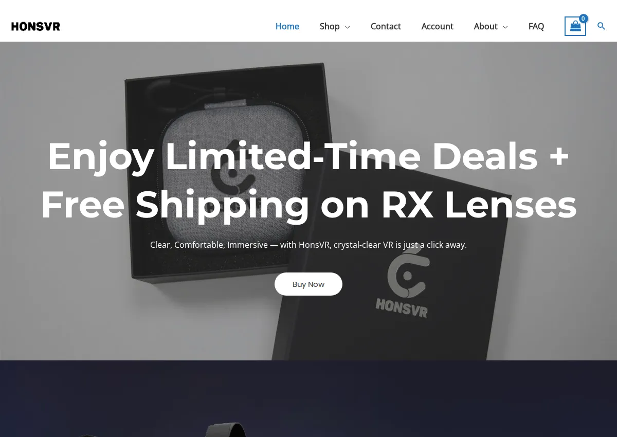 Store homepage