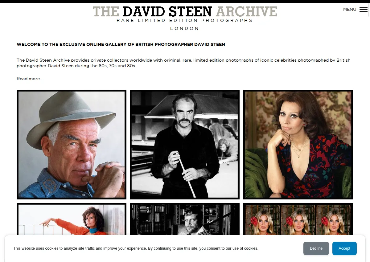 Store homepage