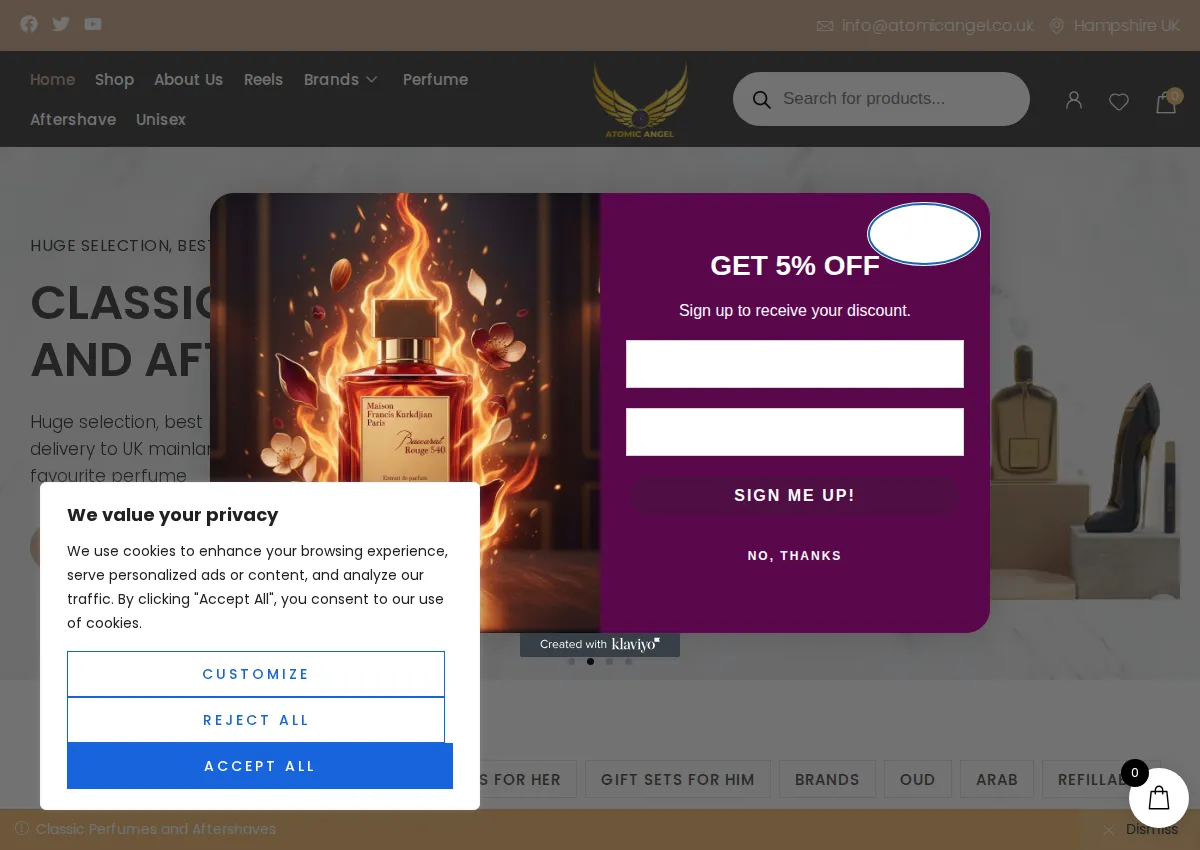 Store homepage