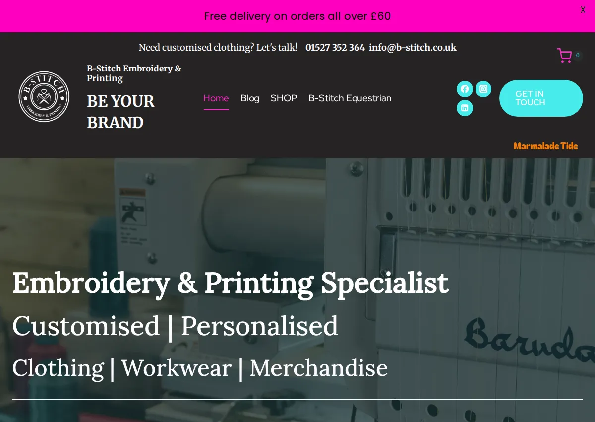 Store homepage