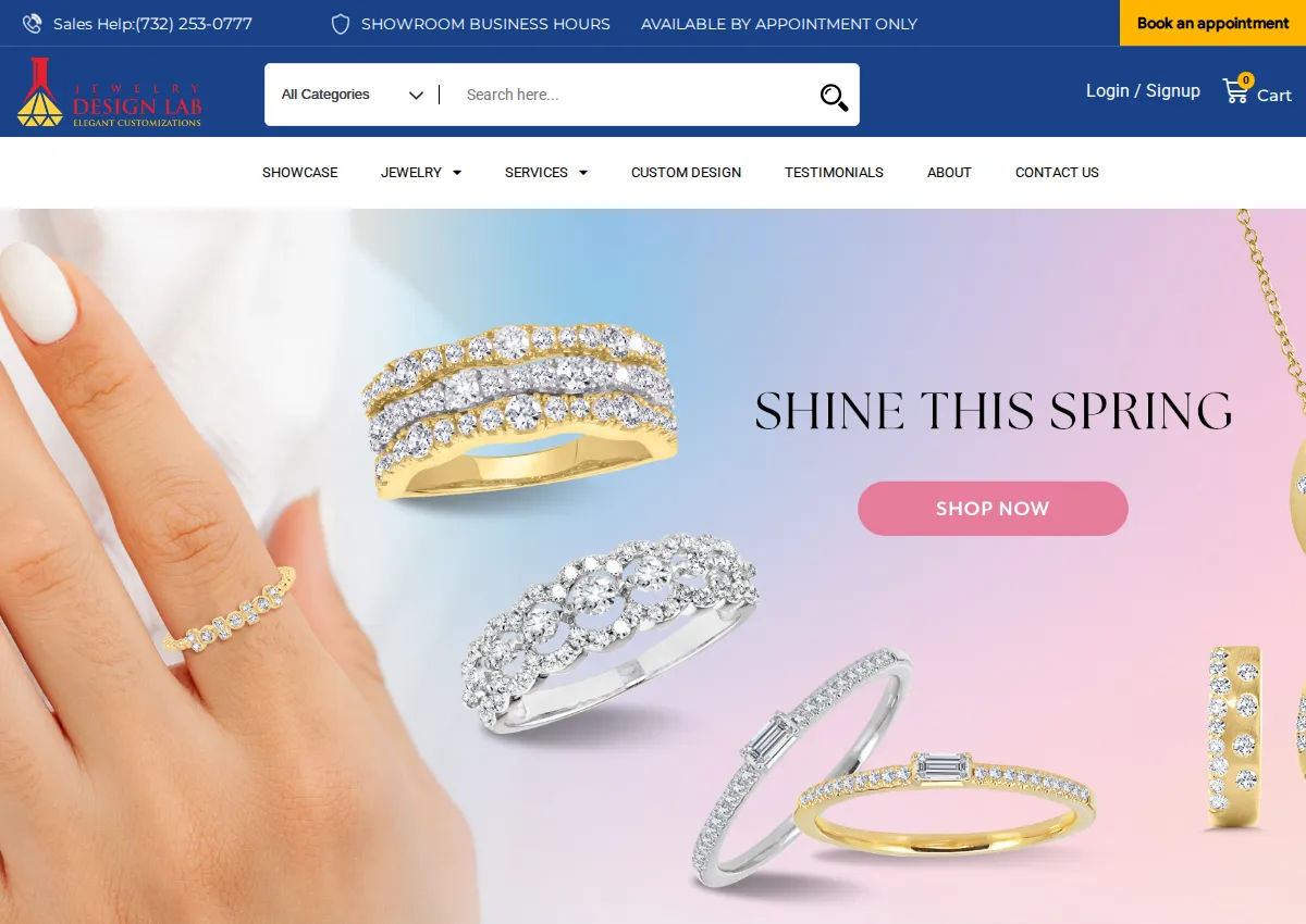 Store homepage