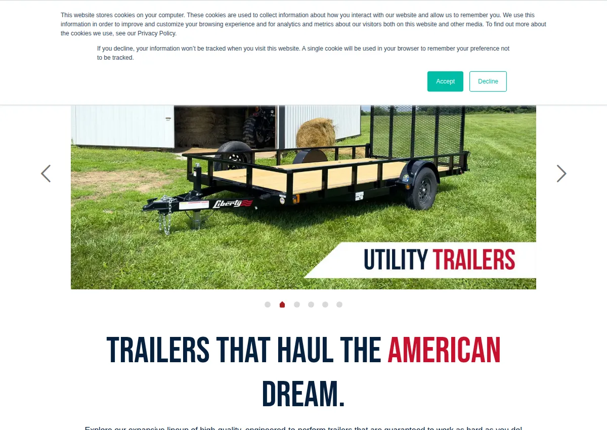 Store homepage