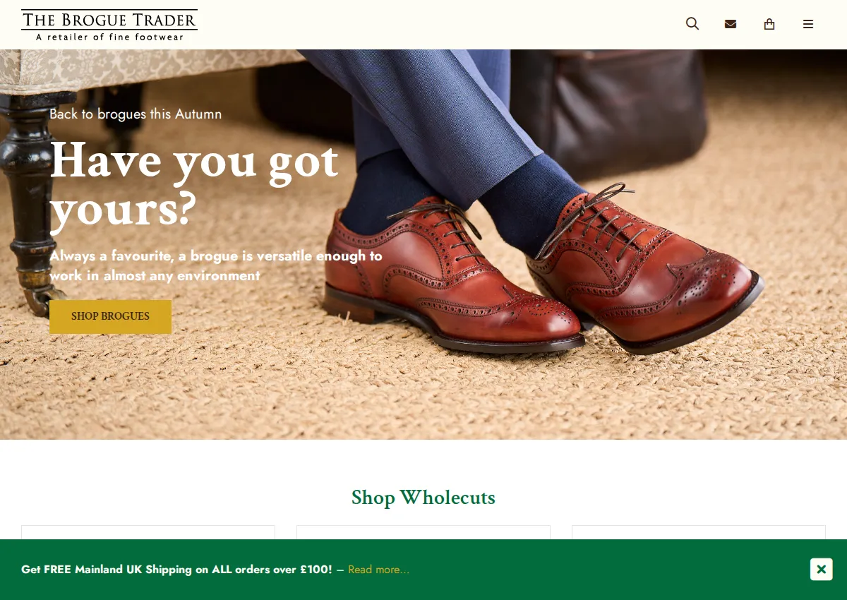 Store homepage