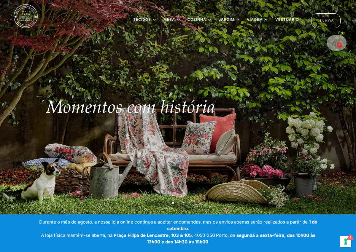Store homepage