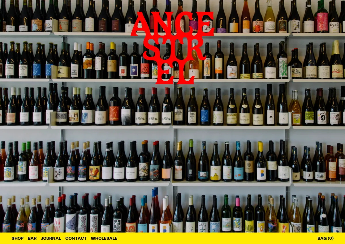 Store homepage
