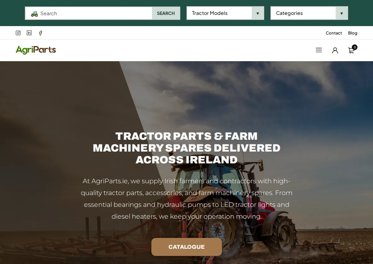 Store homepage