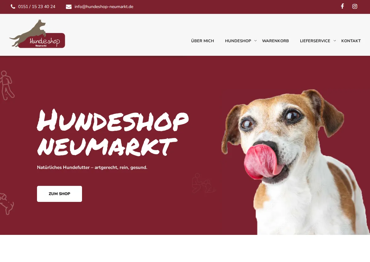 Store homepage