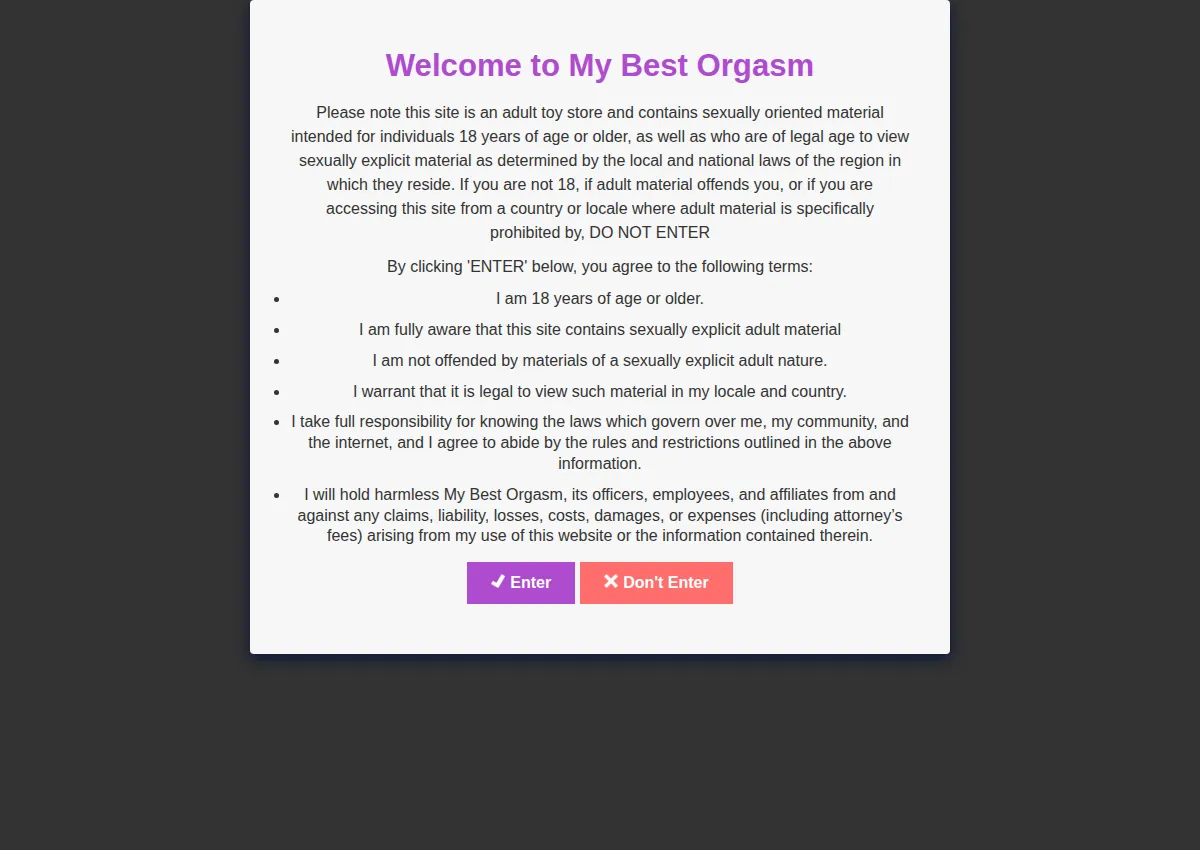 Store homepage