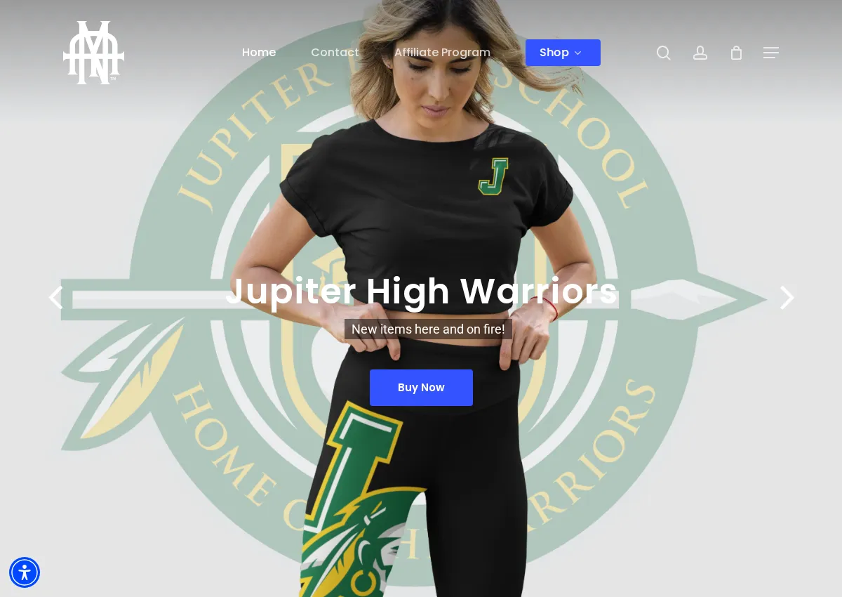 Store homepage