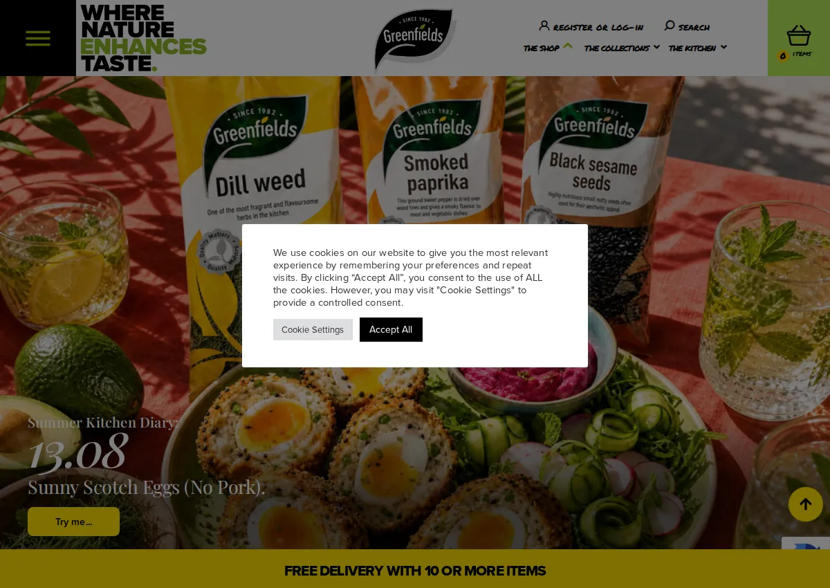 Store homepage