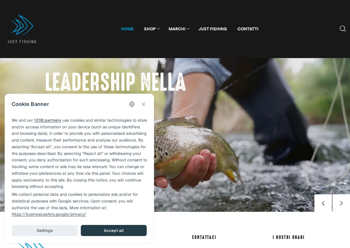 Store homepage
