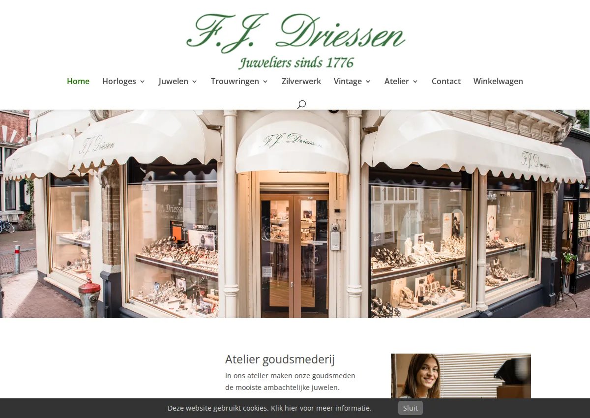 Store homepage