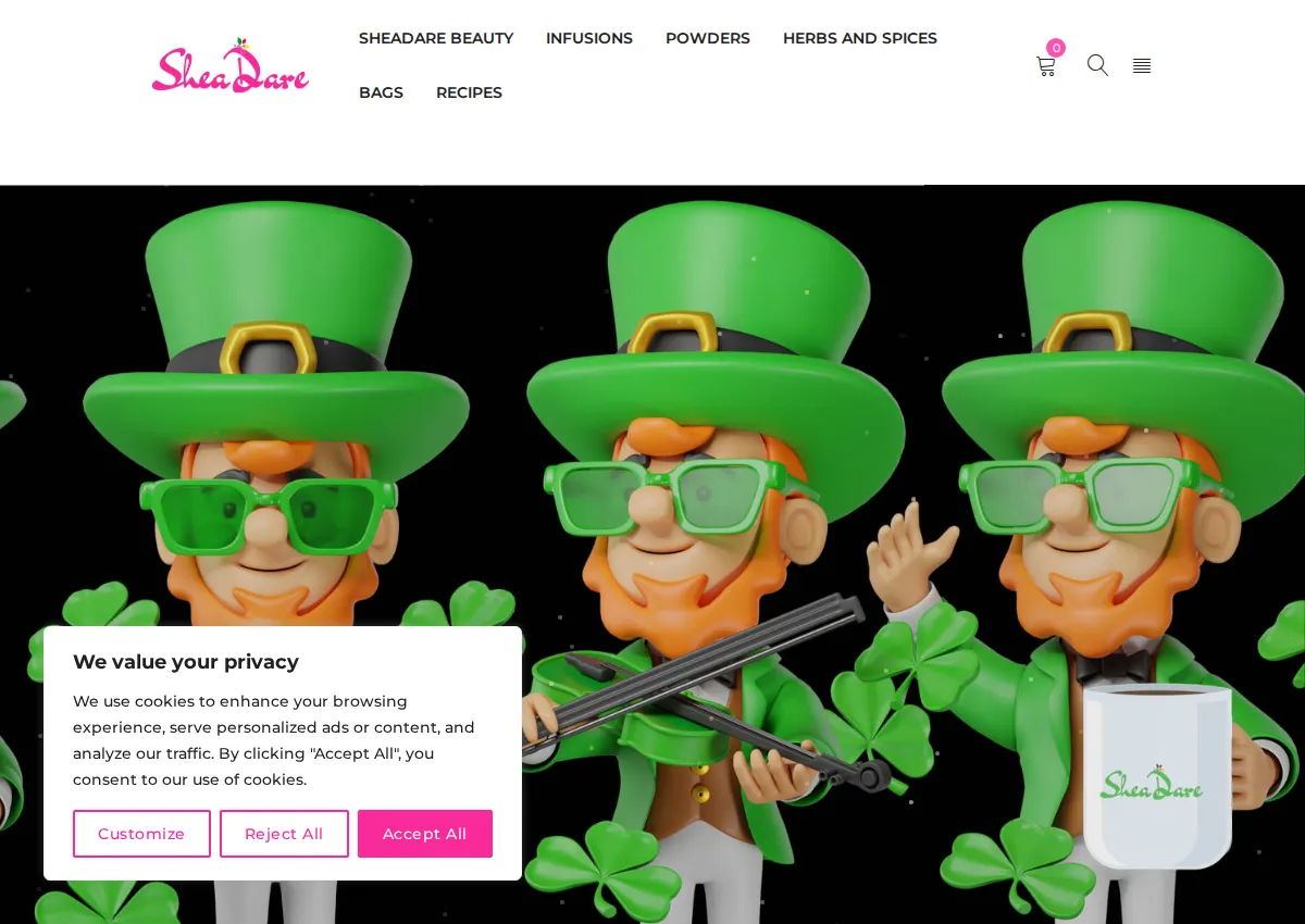Store homepage