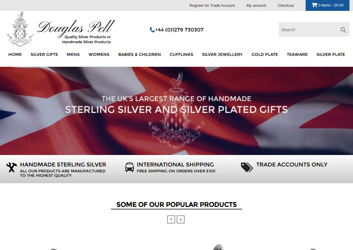 Store homepage