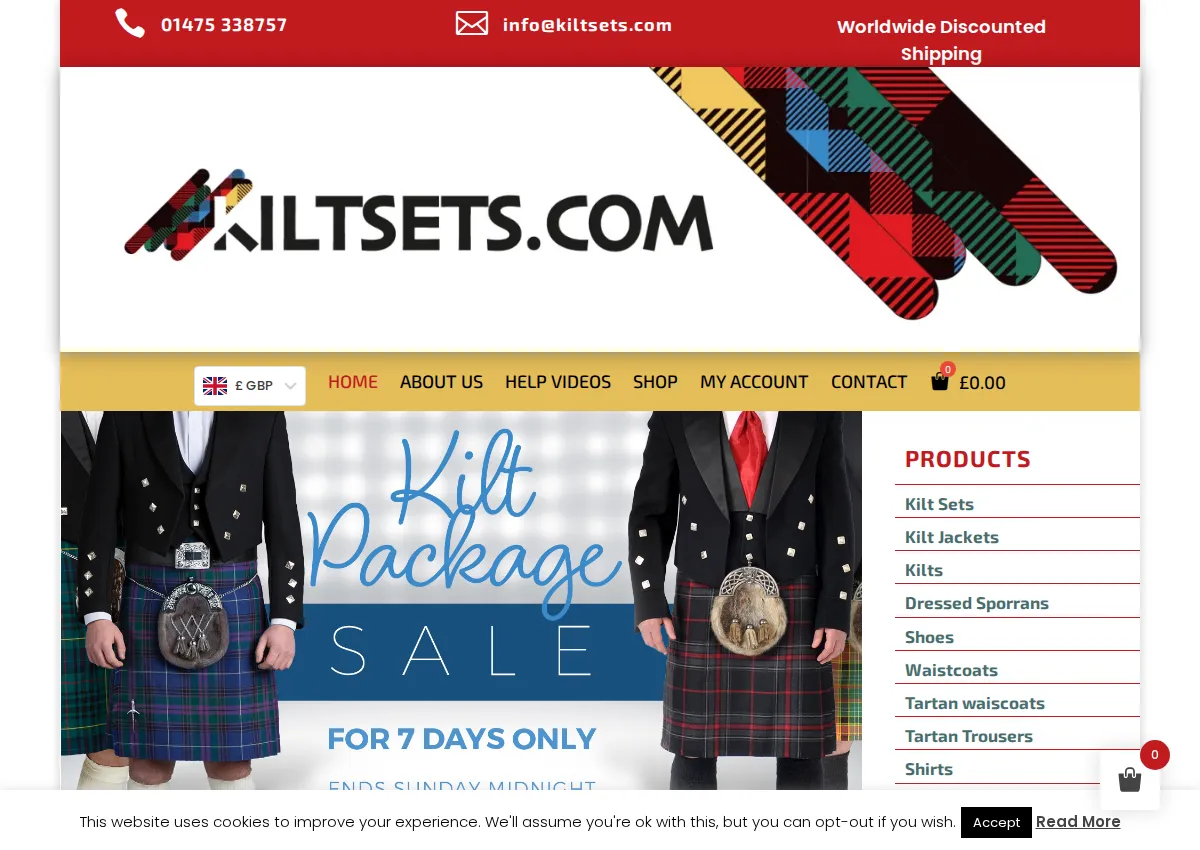 Store homepage
